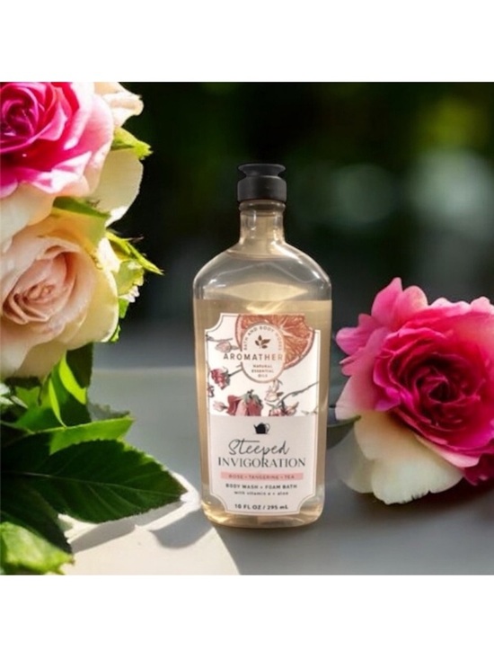 Bath & Body Works Other - Aromatherapy Steeped Invigoration Rose, Tangerine & Tea Body Wash and Foam Bath